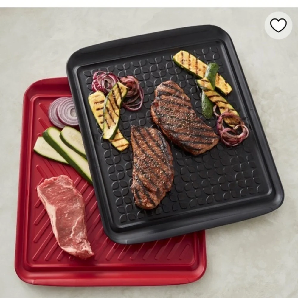 Williams Sonoma grill prep trays set up three Black